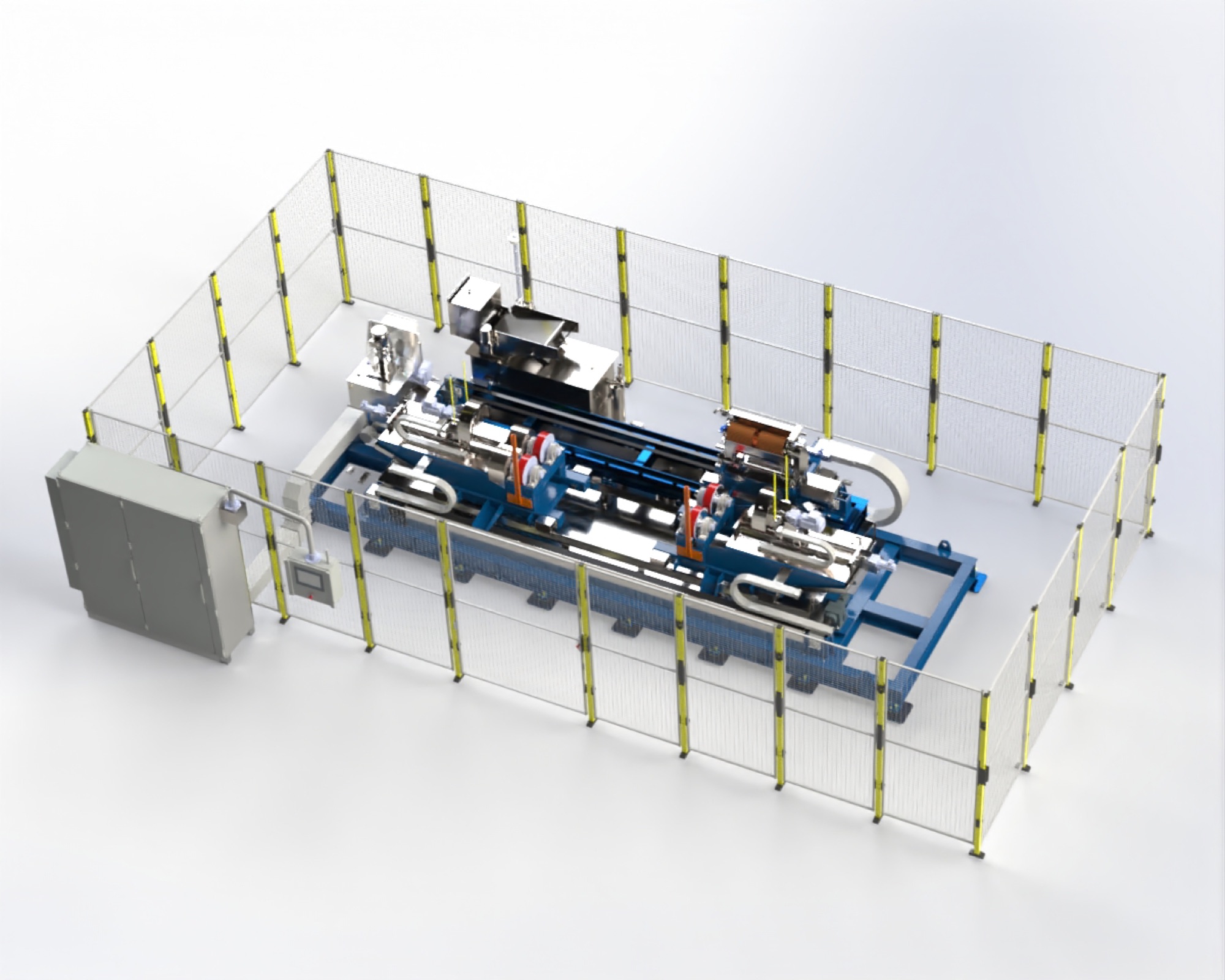 3D SolidWorks model of a custom PLM machine