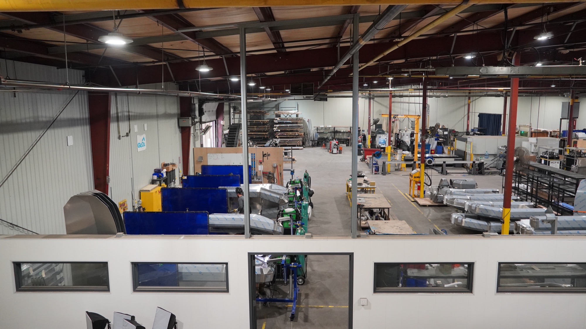 Overview of the Pure Life Machinery shop floor