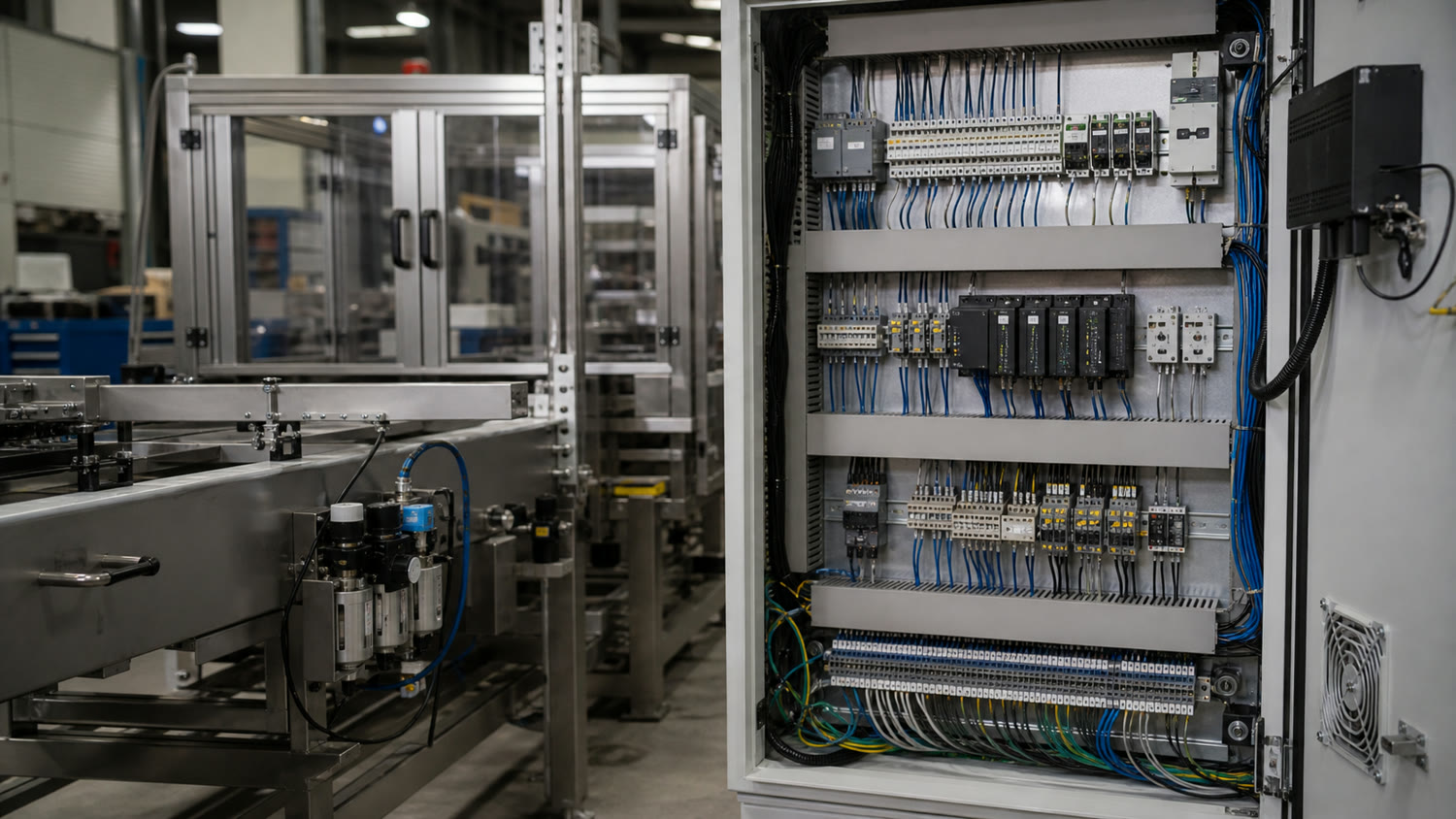 Controls integration for custom production machinery