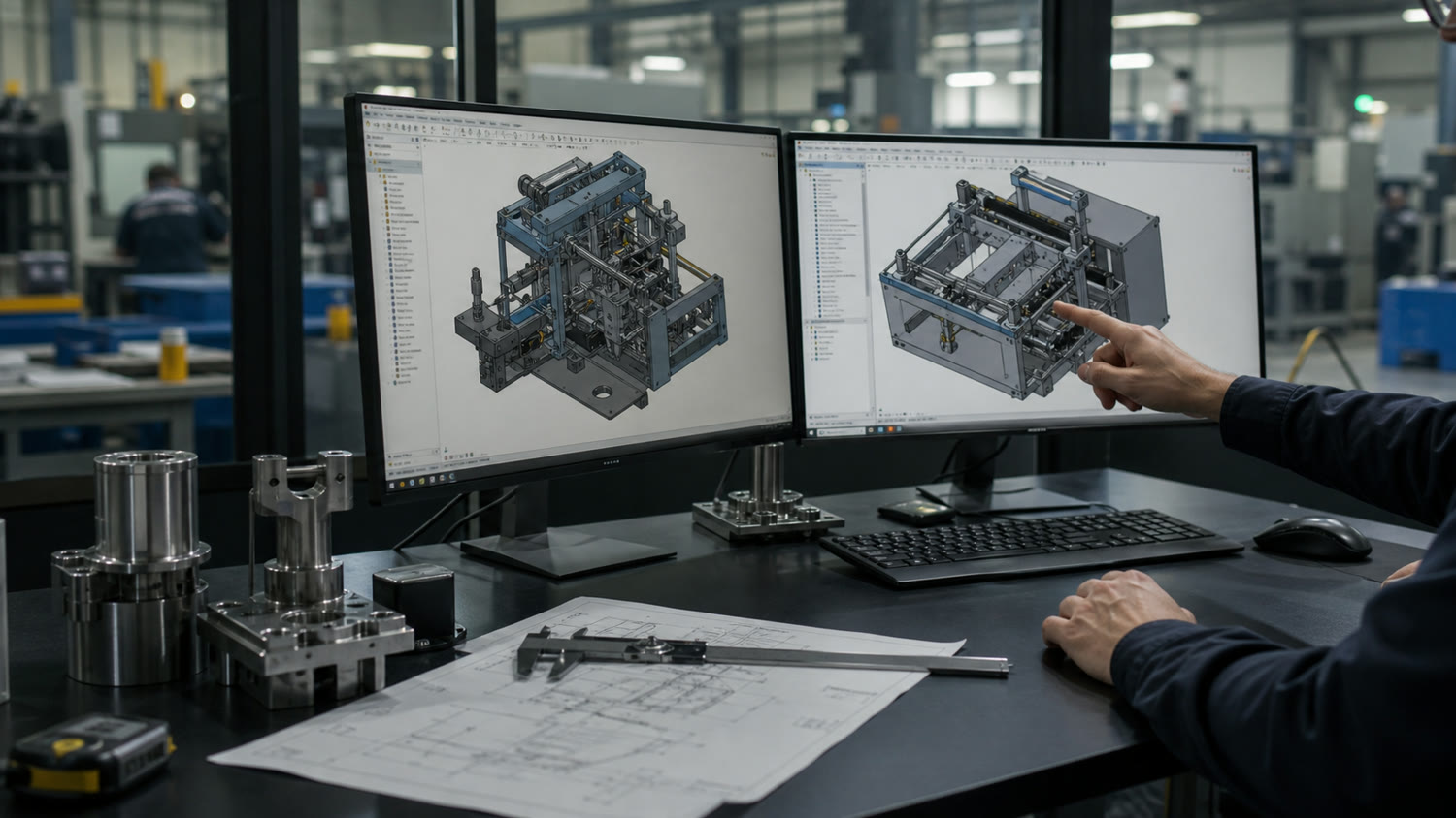 Engineering workstation for custom machine design